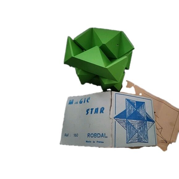 Robdal | Games | Rare Robdal Magic Star Green Interlocking Wooden 6 ...